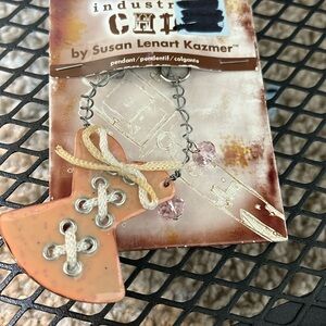 COPY - New Industrial Chic By Susan Lenart Kazmer Pendant bustier, rare